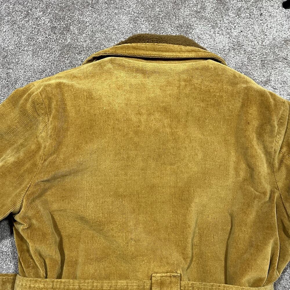 Vintage Northwest Corduroy Sherpa Lined Belted Jacket Womens Large - Picture 10 of 16
